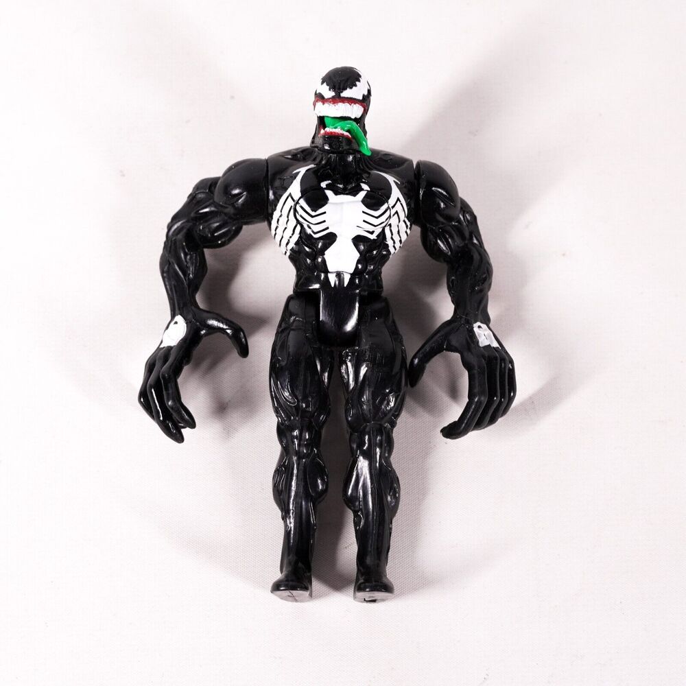 Toy Biz Marvel Black Spiderman Venom Green Tongue Action Figure Toy Vintage 1996